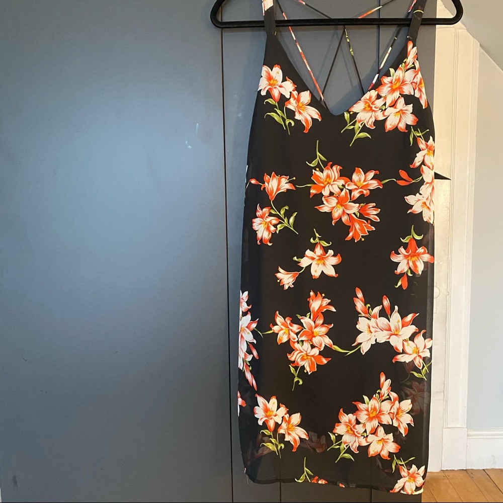 Floral Black Dress - Picture 2 of 6